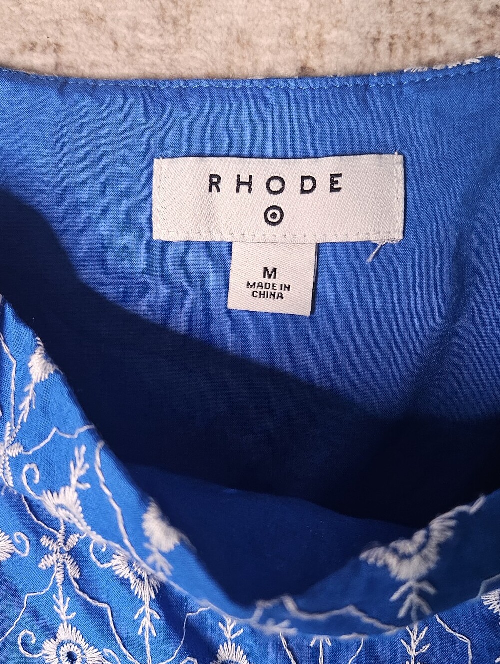 Rhode x Target Blue Eyelet Mini Dress - Picture 4 of 10